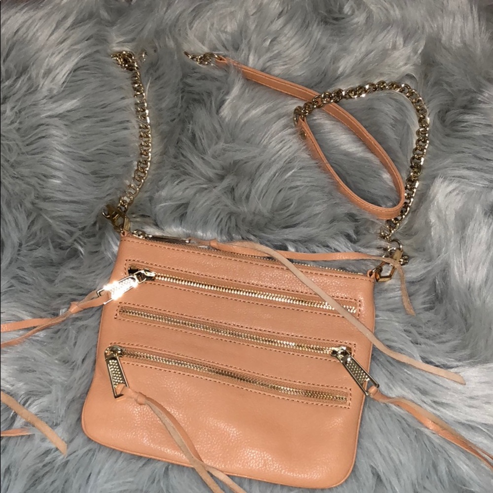 Rebecca Minkoff Tan 4 Zipper Crossbody